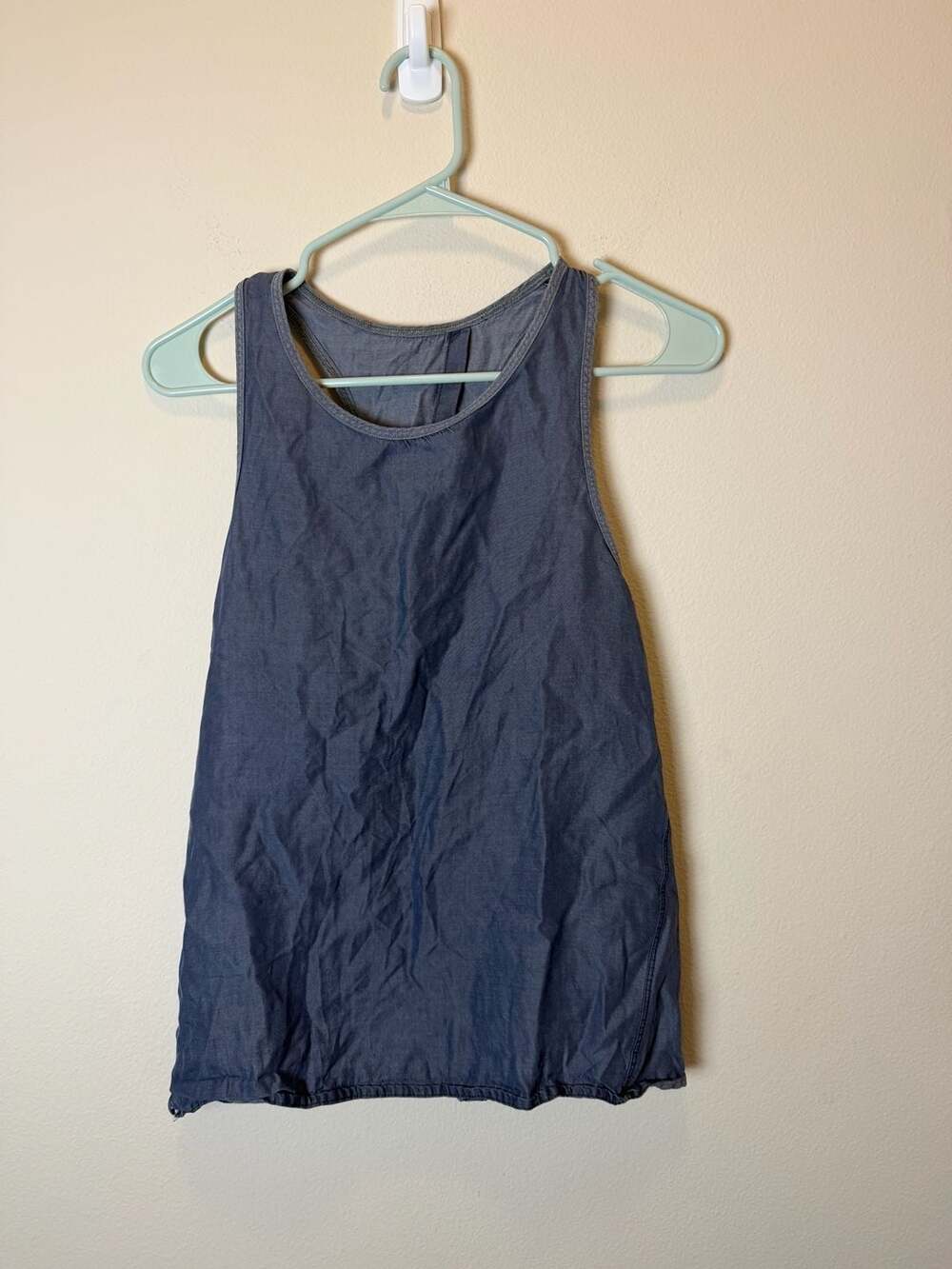 Lululemon Tank Top Size 4 Denim Blue Soft Lightweight